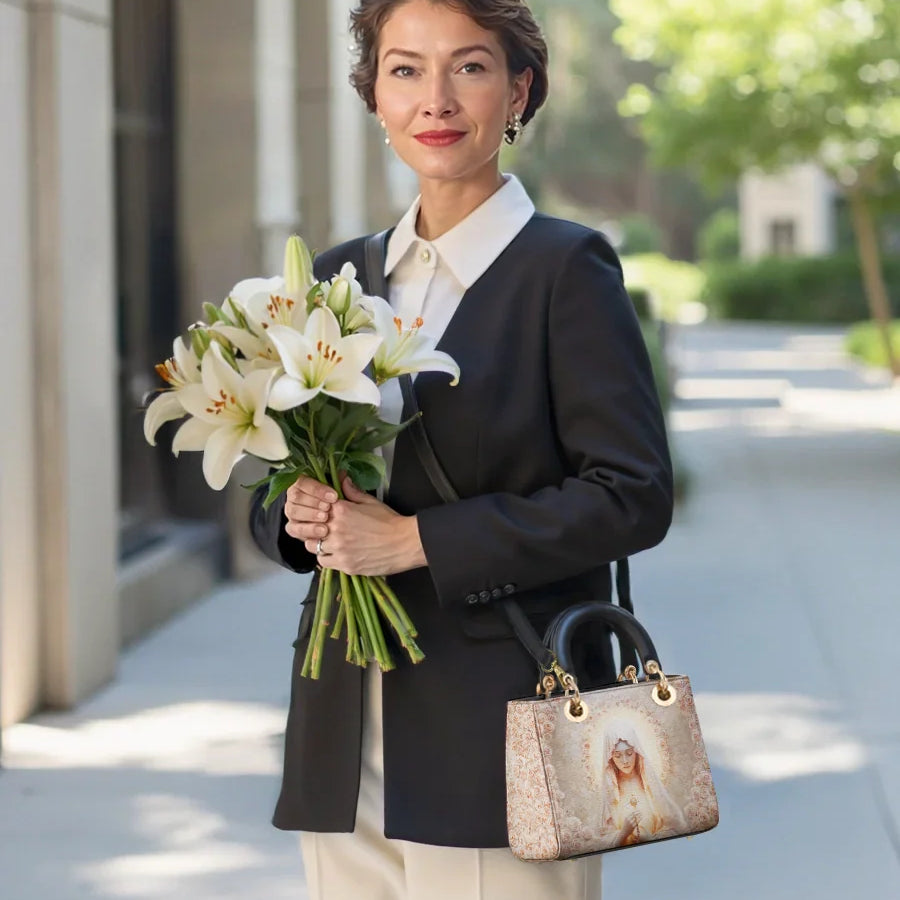 Catholight Eucharistic Grace Lady Leather Bag