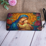 Catholight Radiant Madonna - Leather Wallet Purse