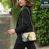 Catholight  Divine Mother’s Embrace Leather Crossbody Bag