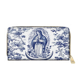 Catholight  Sacred Serenity Virgin Mary Leather Wallet Purse