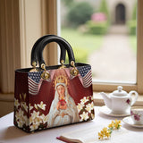 Catholight Our Lady Of America Lady Leather Bag