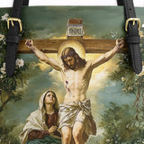Catholight The Cross of Redemption Leather Tote Bag