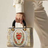 Catholight Immaculate Heart of Mary Elegance Lady Leather Bag