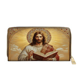 Catholight  Jesus the Savior Eternal Light - Leather Wallet Purse