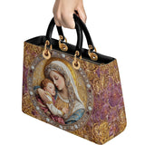 Catholight Divine Madonna And Child Lady Leather Bag