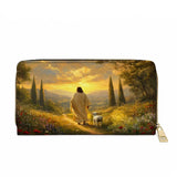 Catholight  Divine Light and Love Leather Wallet Purse