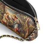 Catholight Christ and Mary Magdalene Leather Crossbody Bag