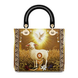 Catholight The Lamb Of Redemption Lady Leather Bag