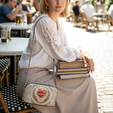 Catholight Immaculate Heart of Mary Elegance Leather Crossbody Bag