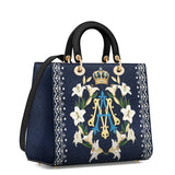 Catholight Crown Of Grace Lady Leather Bag