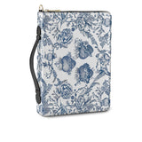 Catholight Sacred Elegance: Blue and White Devotion Bible Cover