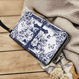 Catholight The Cross Amidst Blooming Faith - Leather Wallet Purse