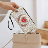 Catholight  Immaculate Heart of Mary Elegance - Leather Wallet Purse