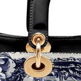 Catholight The Cross Amidst Blooming Faith Lady Leather Bag