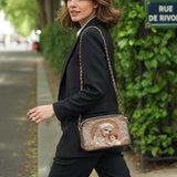 Catholight Heavenly Grace In Radiant Splendor Leather Crossbody Bag