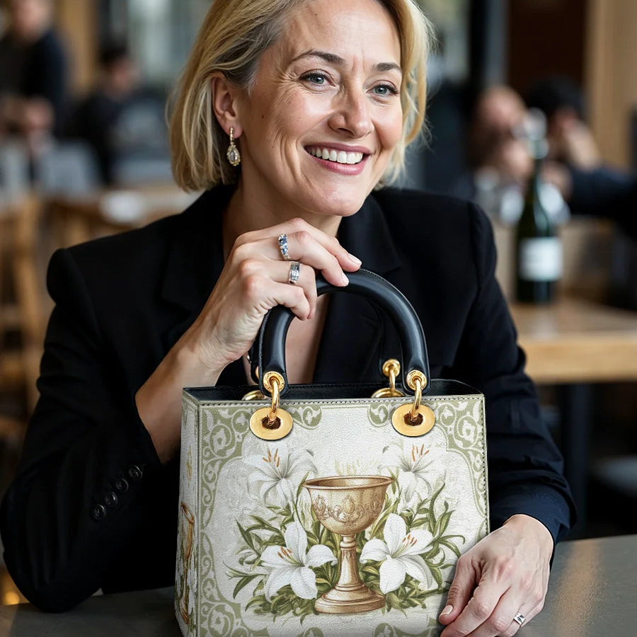 Catholight The Holy Eucharist Lady Leather Bag