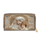 Catholight  Heavenly Grace in Radiant Splendor - Leather Wallet Purse