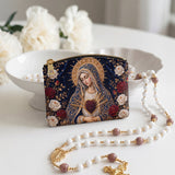 Catholight Sorrowful Grace Leather Rosary Pouch