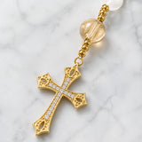 Catholight Immaculate Grace White Quartz Rosary