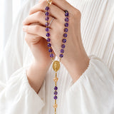 Catholight Heavenly Queen Amethyst Rosary