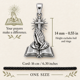 Catholight Praying Hands Bible Charm